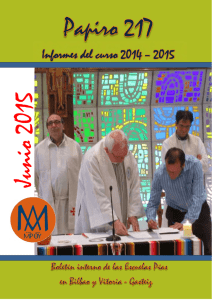 Informes del curso 2014 – 2015