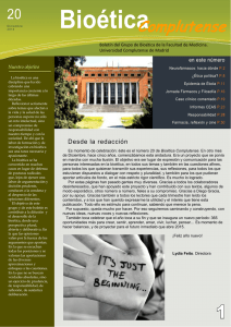 Bioética - Universidad Complutense de Madrid