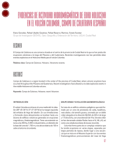 Evidencias de actividad hidromagmática de edad holocena en el