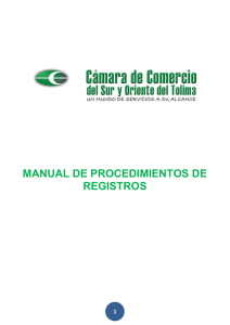 manual de procedimientos de registros