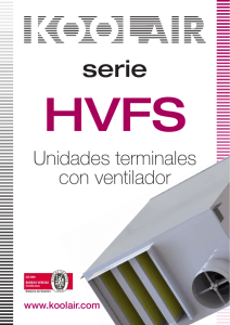 Unidades terminales con ventilador – HVFS