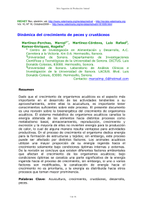 Dinámica del crecimiento de peces y crustáceos