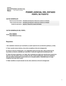 Presidente - Poder Judicial del Estado de Sonora