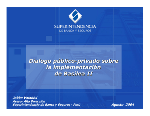 Presentación Superintendencia de banca y Seguros - Perú