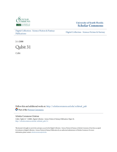 Qubit 31 - Scholar Commons - University of South Florida
