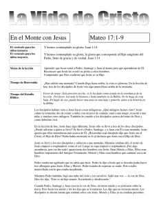 En el Monte con Jesus Mateo 17:1-9