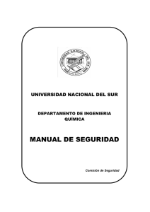 Manual de Seguridad - Departamento de Ingeniería Química