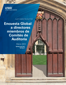Encuesta Global a directores miembros de Comités de Auditoría