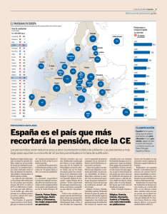 España es el país que más recortará la pensión, dice la CE