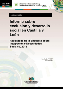 Informe sobre exclusión y desarrollo social en Castilla y León