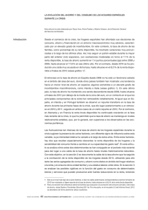 La evolución del ahorro y del consumo de los