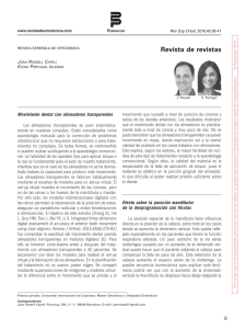 Revista de revistas - Revista Española de Ortodoncia