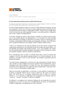 Nota de prensa - IAACC Pablo Serrano, IAACC Pablo Serrano