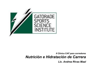 Nutricion e Hidratacion para corredores CAF2