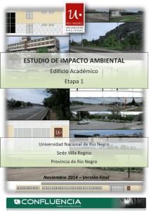 estudio de impacto ambiental - Universidad Nacional de Río Negro
