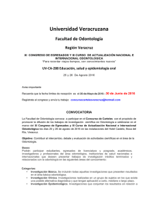 convocatoria congreso - Universidad Veracruzana