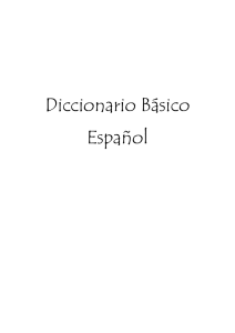 Diccionario Basico - Español