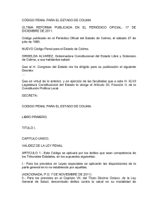 Código penal para el estado de Colima