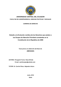 UNIVERSIDAD CENTRAL DEL ECUADOR Estudio