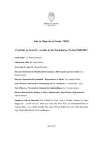 Provincia de Santa Fe. Análisis de nacimientos. Período 2001-2013