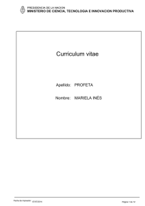 Curriculum vitae - Universidad Nacional del Nordeste
