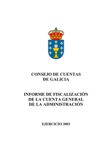 consejo de cuentas de galicia informe de fiscalización de la cuenta