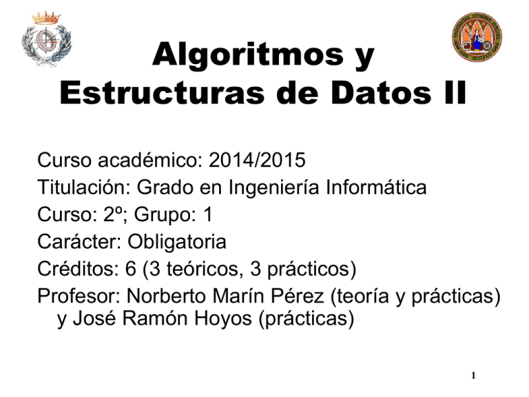 Algoritmos Y Estructuras De Datos II