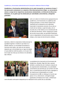 Académicas y funcionarias administrativas de Concepción