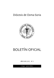 boletín oficial - Diócesis de Osma
