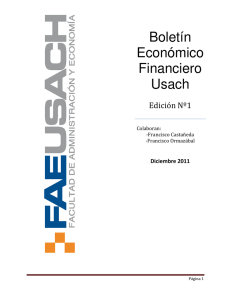 Boletín Económico Financiero N° 1 - Fae-usach
