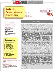Boletín de Farmacovigilancia y Tecnovigilancia N° 9 - Digemid