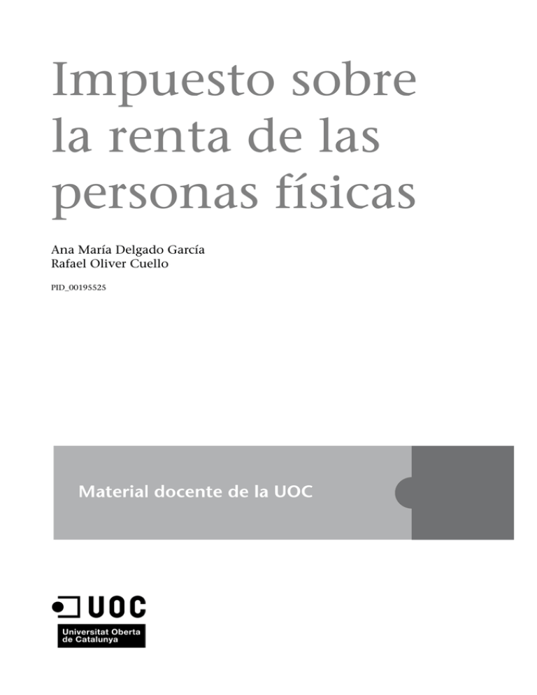 Impuesto Sobre La Renta De Las Personas Físicas