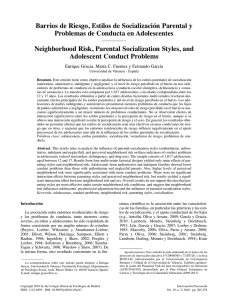 Neighborhood Risk, Parental - Colegio Oficial de Psicólogos de