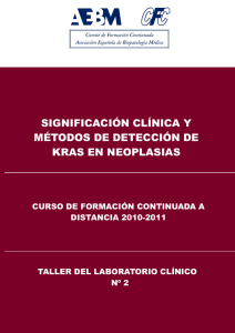 significación clínica y métodos de detección de kras en neoplasias