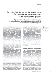 Tecnologías de las radiaciones para el tratamiento de desechos