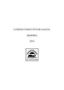 consejo consultivo de galicia memoria 2010