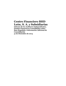 Centro Financiero BHD León, SA y Subsidiarias