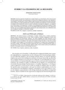 zubiri y la filosofia de la religión - revistas universidad pontificia
