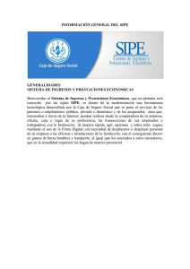 Información General SIPE