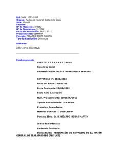 Roj: SAN 1593/2012 Órgano: Audiencia Nacional