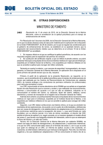 Resolución de 11 de enero de 2010 - Colegio Oficial de Psicólogos