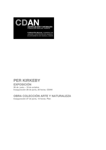 Dossier de prensa sobre la obra de Per Kirkeby