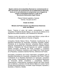 Discurso completo - Instituto de Altos Estudios Diplomaticos "Pedro
