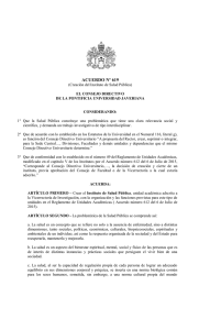 Acuerdo 619 - Pontificia Universidad Javeriana