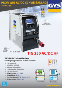 TIG 250 AC/DC HF