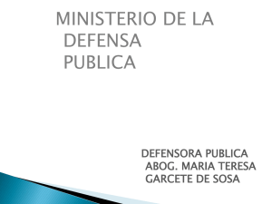 Dra. Maria Teresa Garcete - Ministerio de la Defensa Pública