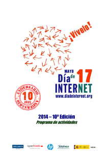 Programa de actividades para el diadeinternet 2014