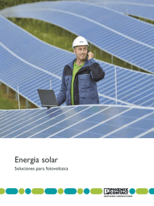 Energía solar – Soluciones para fotovoltaica