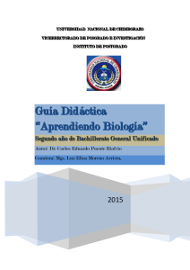 Guía Didáctica “Aprendiendo Biología ”