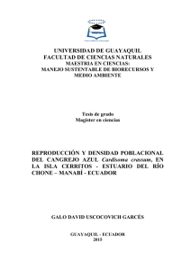 Tesis Cardisoma crassum - Repositorio Universidad de Guayaquil